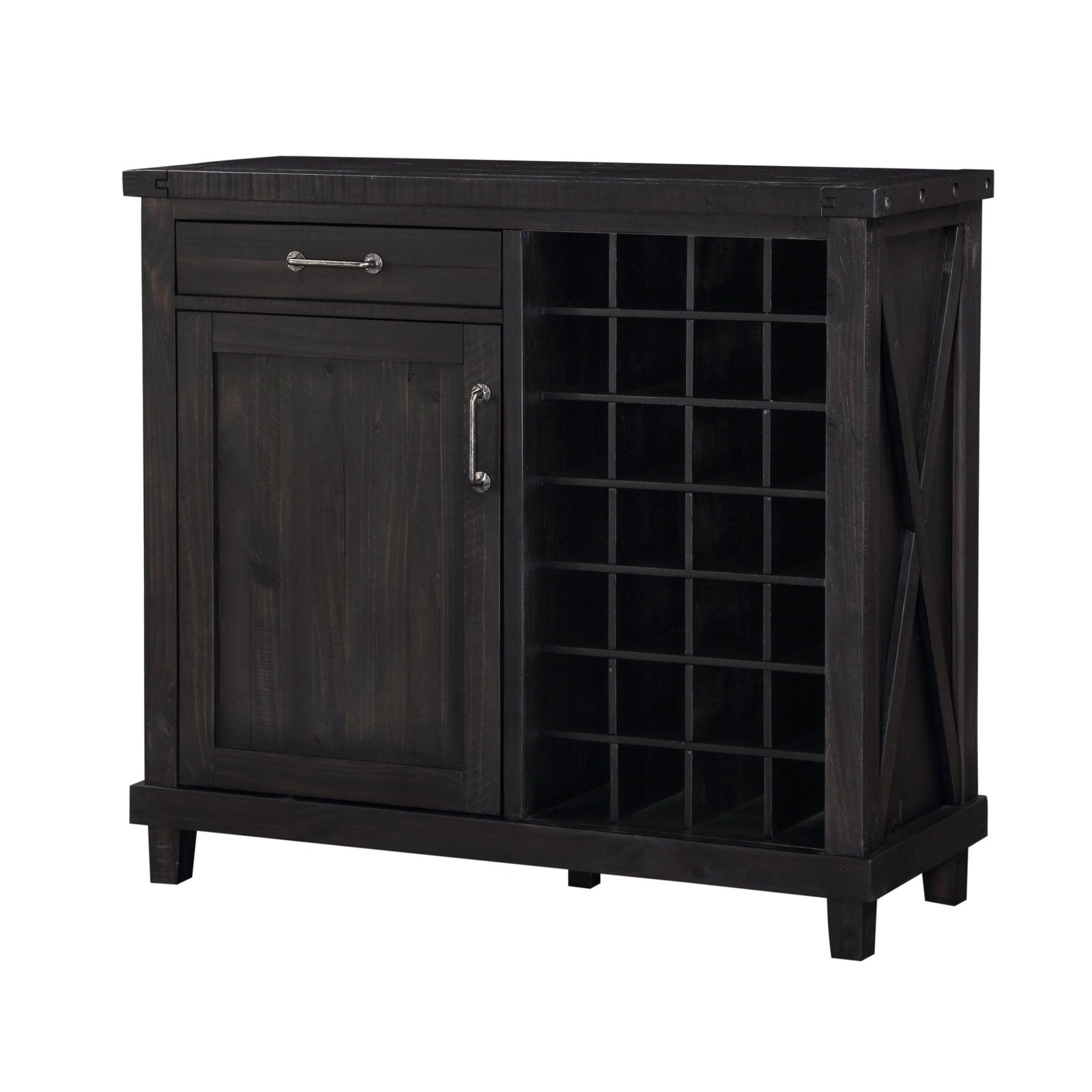 Yosemite Solid Wood Wine Bar in Cafe Sideboard modern furniture Contempo Furniture
