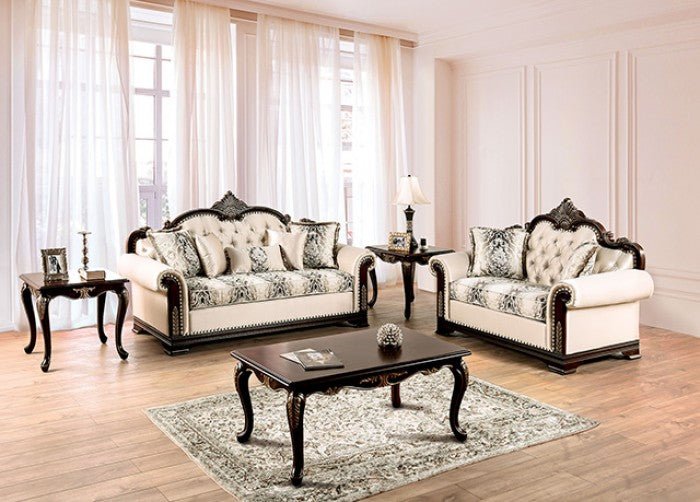 Yucatan 2 - Piece Living Room Set – Sofa & Loveseat with Tufted Design 2 - Piece Living Room Set modern furniture Contempo Furniture