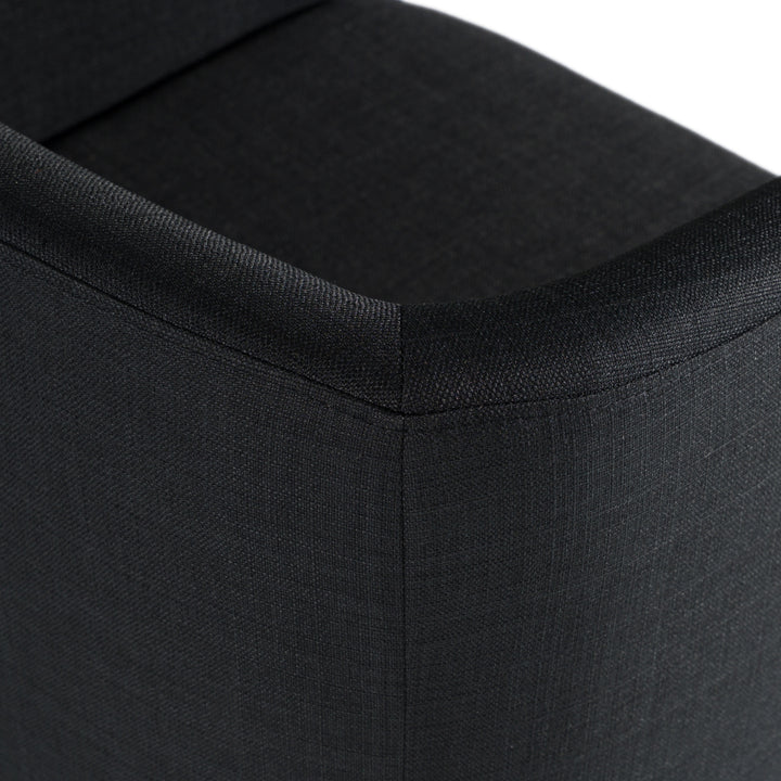 Yukon - Modern Black  and  Antique Brass Dining Chair