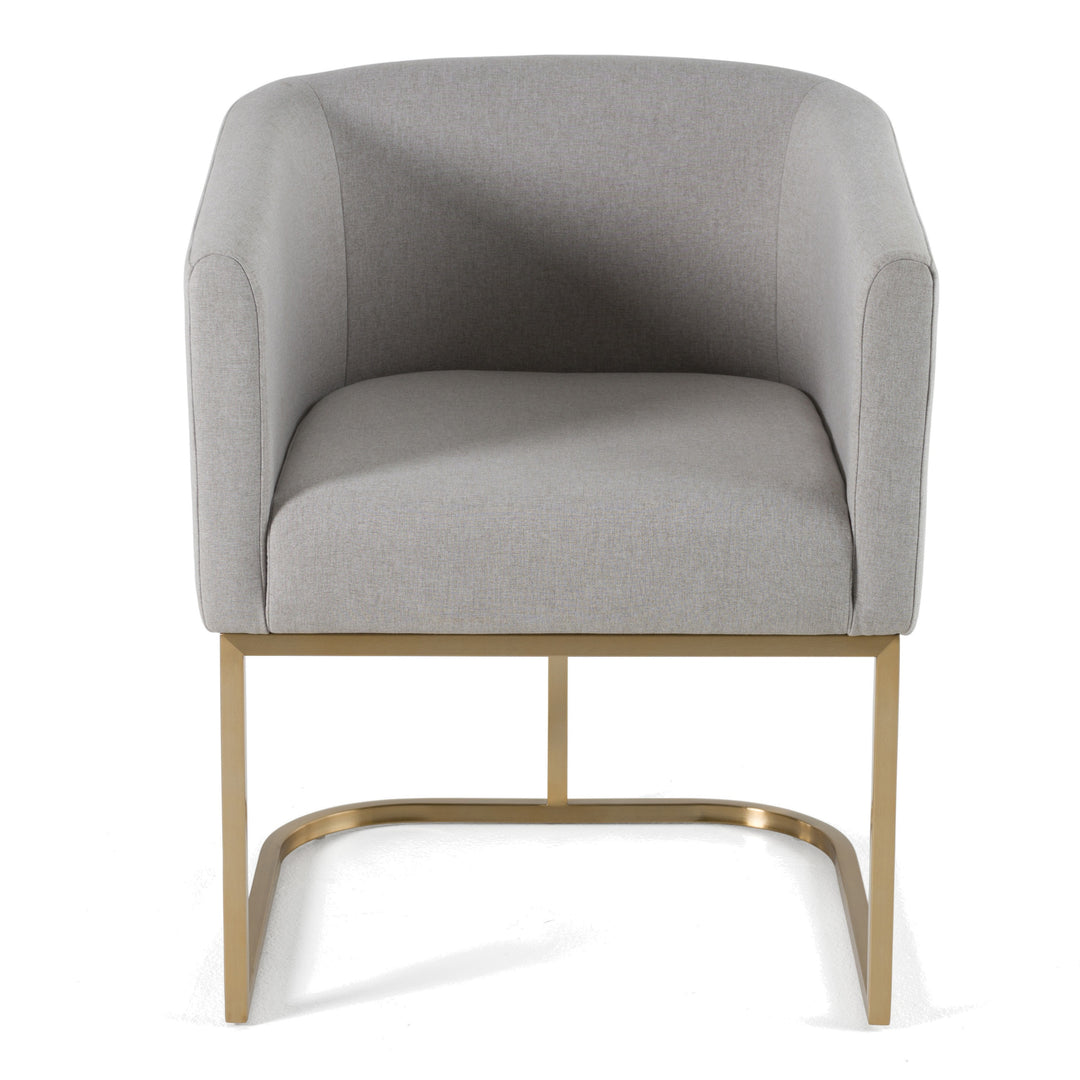 Yukon  Modern Light Grey Fabric Dining Chair