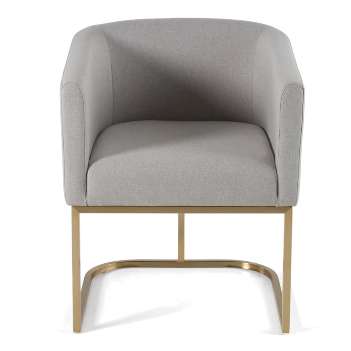 Yukon  Modern Light Grey Fabric Dining Chair