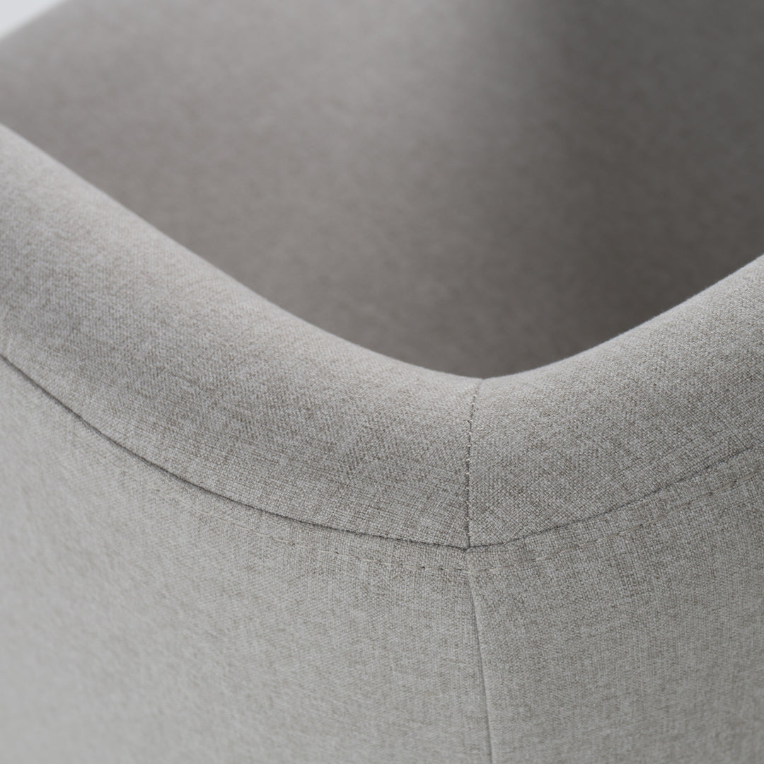 Yukon  Modern Light Grey Fabric Dining Chair