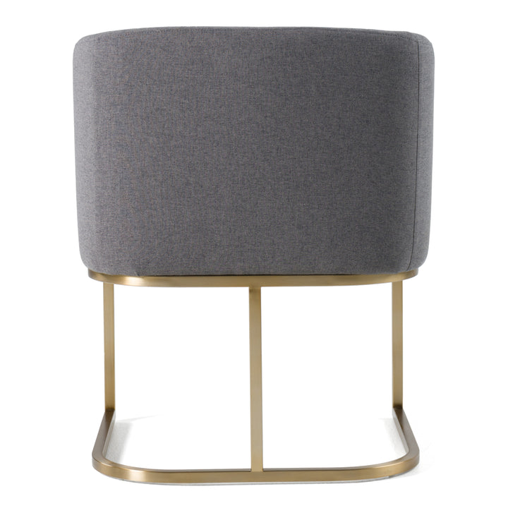Yukon - Modern Dark Grey Fabric Dining Chair