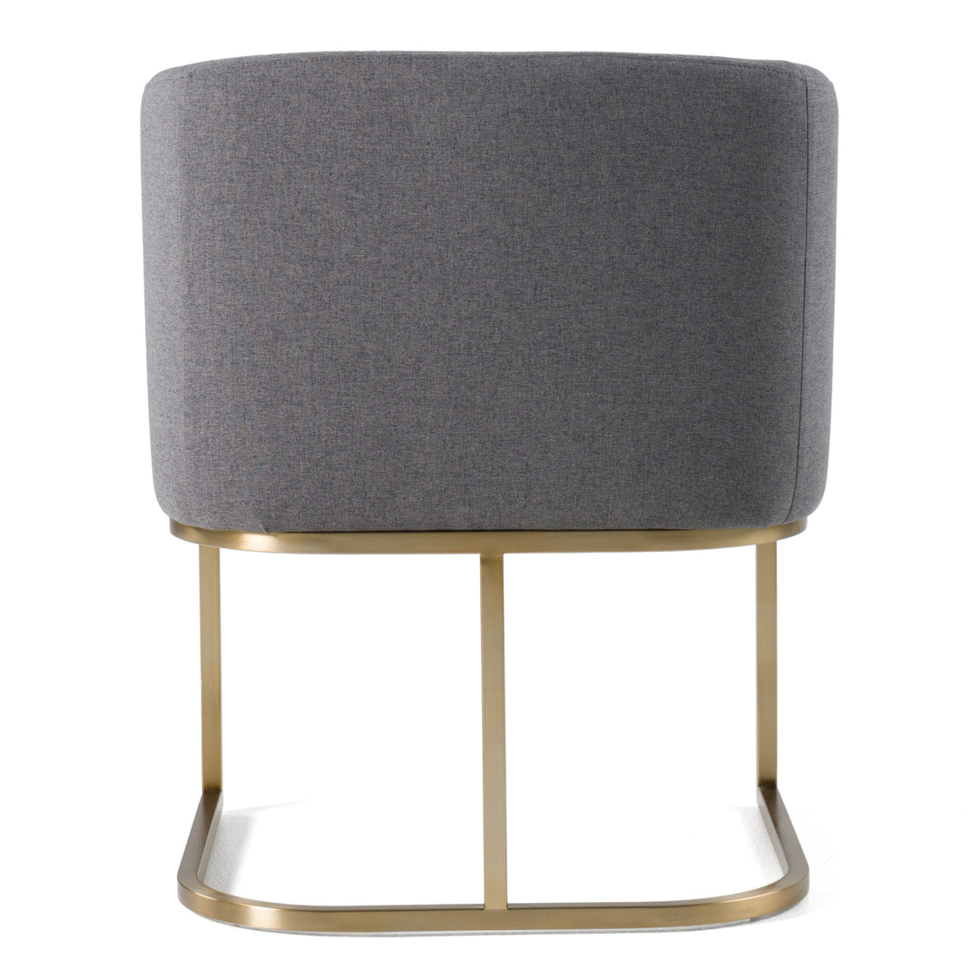 Yukon - Modern Dark Grey Fabric Dining Chair