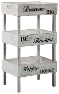 Yulton Storage Shelf - White Storage Basket modern furniture Contempo Furniture
