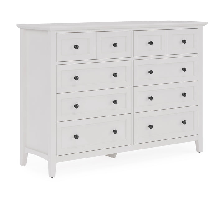 Modus Furniture Pnra82A Grace Eight Drawer Dresser In Snowfall White 2024