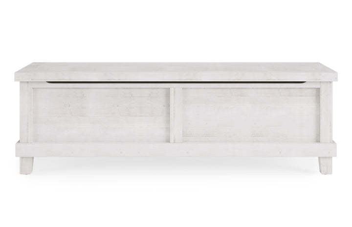 Modus Furniture 7Ykj93 Yosemite Solid Wood Blanket Box In Rustic White