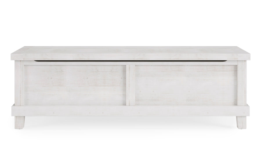 Modus Furniture 7Ykj93 Yosemite Solid Wood Blanket Box In Rustic White