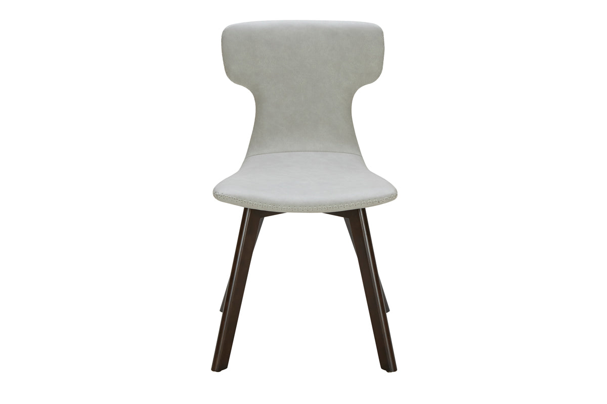Zach - Modern Grey Eco-Leather Dining Chair (Set of 2)