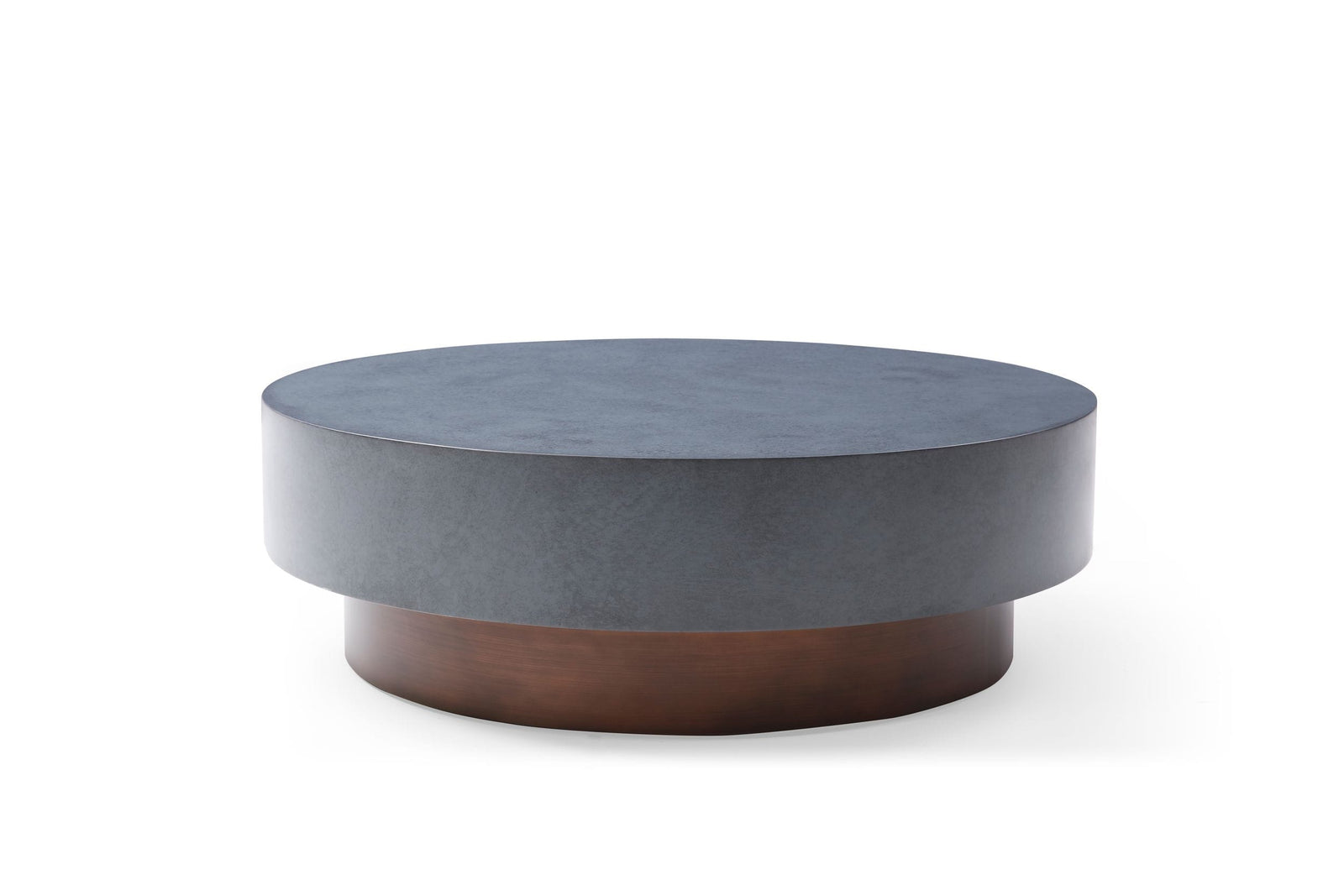 Zachary - Modern Metal  and  Antique Copper Coffee Table
