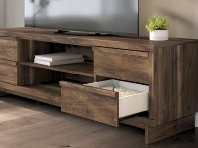 Zadilyn 72" TV Stand - Dark Brown TV Stand modern furniture Contempo Furniture