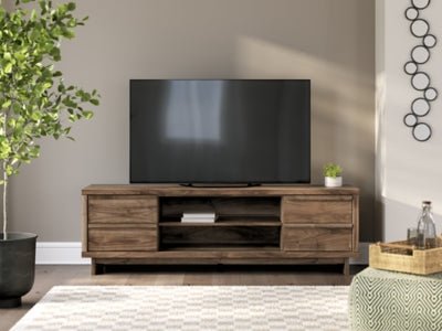 Zadilyn 72" TV Stand - Dark Brown TV Stand modern furniture Contempo Furniture