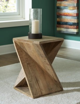 Zalemont Accent Table - Dark Brown Accent Table modern furniture Contempo Furniture