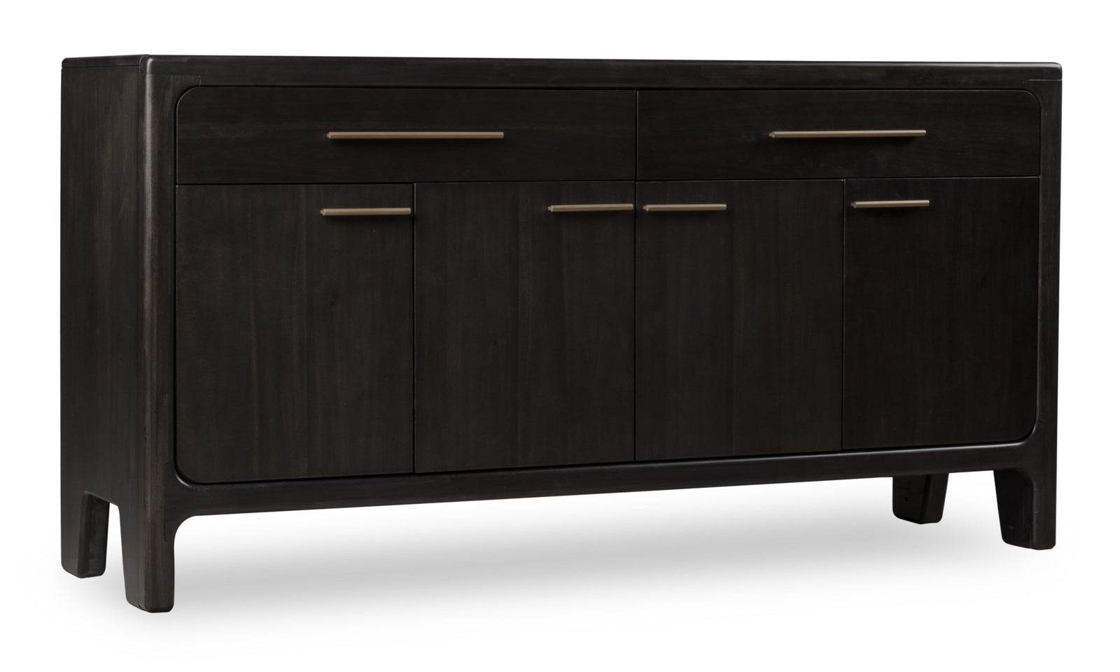 Zamba Four Door Two Drawer Acacia Wood Sideboard in Jaguar Sideboard modern furniture Contempo Furniture