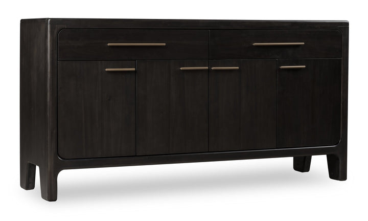 Zamba Four Door Two Drawer Acacia Wood Sideboard in Jaguar Sideboard modern furniture Contempo Furniture