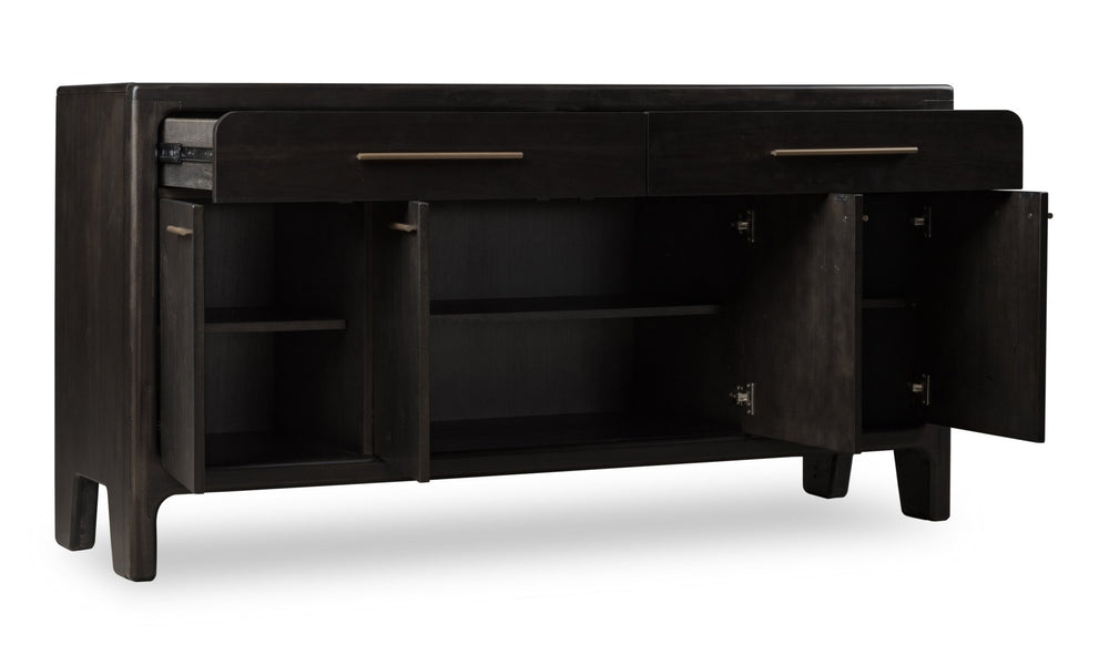 Zamba Four Door Two Drawer Acacia Wood Sideboard in Jaguar Sideboard modern furniture Contempo Furniture