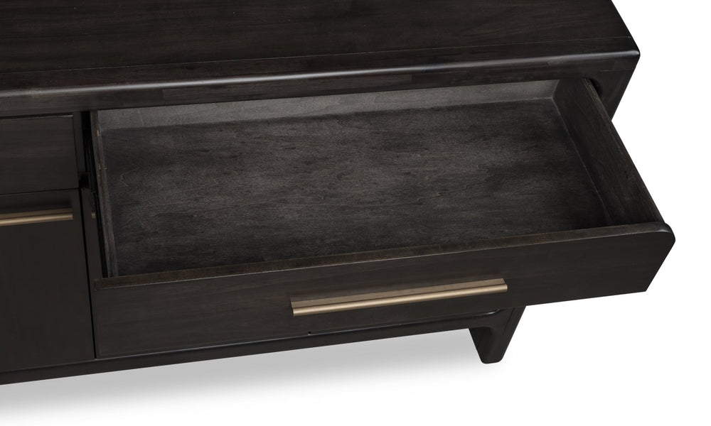 Zamba Four Door Two Drawer Acacia Wood Sideboard in Jaguar Sideboard modern furniture Contempo Furniture