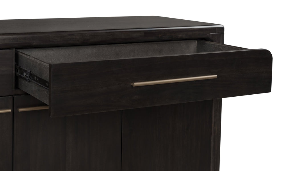 Zamba Four Door Two Drawer Acacia Wood Sideboard in Jaguar Sideboard modern furniture Contempo Furniture