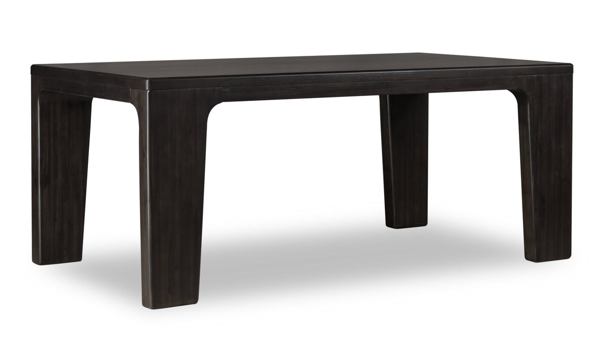 Zamba Rectangular Acacia Wood Dining Table in Jaguar
