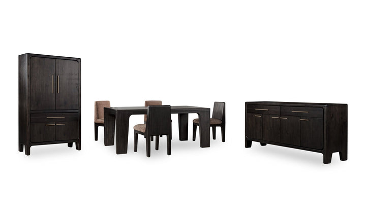 Zamba Rectangular Acacia Wood Dining Table in Jaguar Table modern furniture Contempo Furniture
