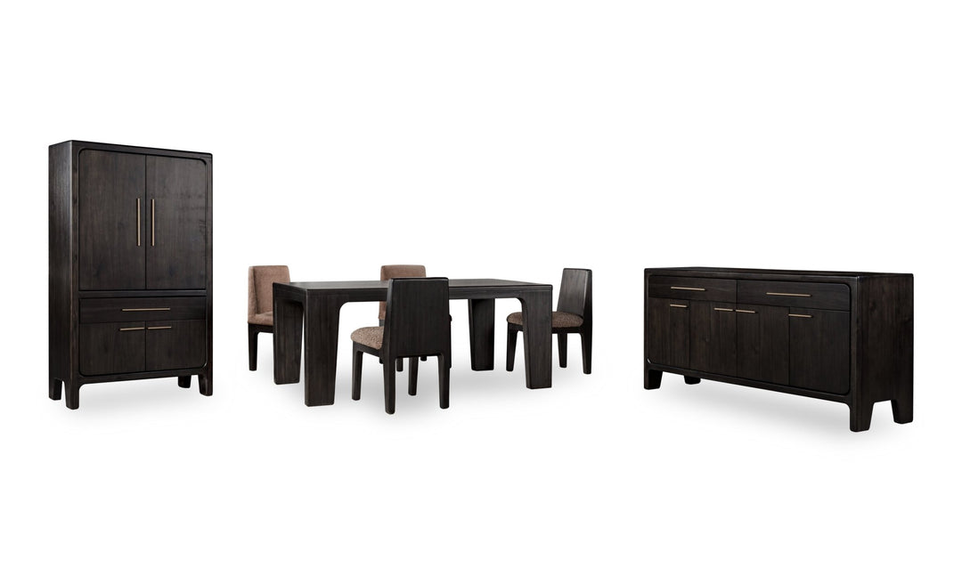 Zamba Rectangular Acacia Wood Dining Table in Jaguar Table modern furniture Contempo Furniture