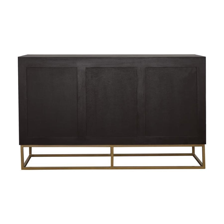Zara - 2 - Door Wood Accent Storage Cabinet - Black Walnut Accent Cabinet modern furniture Contempo Furniture