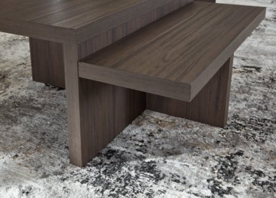 Zendex Table (Set of 2) - Dark Brown Coffee Table Set modern furniture Contempo Furniture