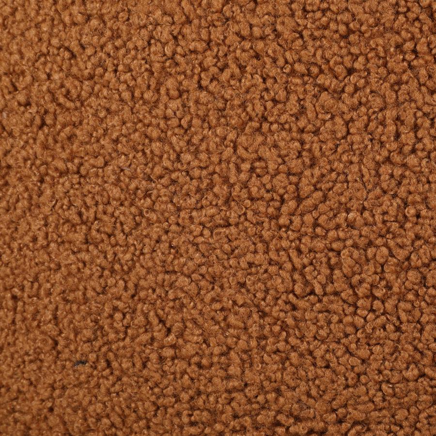 Zonie - Boucle Upholstered Barrel Back Accent Chair - Orange Accent Chair modern furniture Contempo Furniture