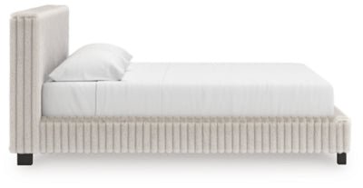 Zuraleus California King Upholstered Bed - White Upholstered Bed modern furniture Contempo Furniture