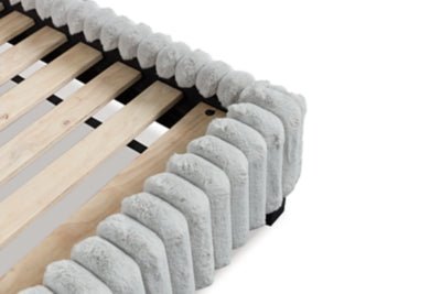 Zuraleus California King Upholstered Bed - White Upholstered Bed modern furniture Contempo Furniture