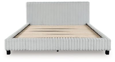 Zuraleus California King Upholstered Bed - White Upholstered Bed modern furniture Contempo Furniture