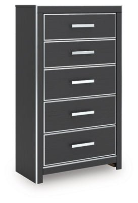 Zuraleus Chest of Drawers - Black Accent Chest modern furniture Contempo Furniture