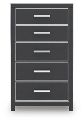 Zuraleus Chest of Drawers - Black Accent Chest modern furniture Contempo Furniture