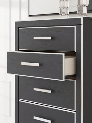 Zuraleus Chest of Drawers - Black Accent Chest modern furniture Contempo Furniture