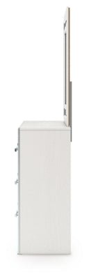 Zuraleus Dresser and Mirror - White Dresser &amp; Mirror modern furniture Contempo Furniture