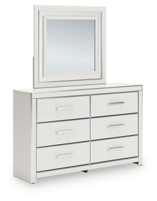 Zuraleus Dresser and Mirror - White Dresser & Mirror modern furniture Contempo Furniture