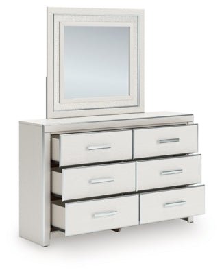 Zuraleus Dresser and Mirror - White Dresser & Mirror modern furniture Contempo Furniture