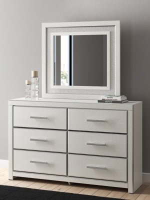 Zuraleus Dresser and Mirror - White Dresser & Mirror modern furniture Contempo Furniture