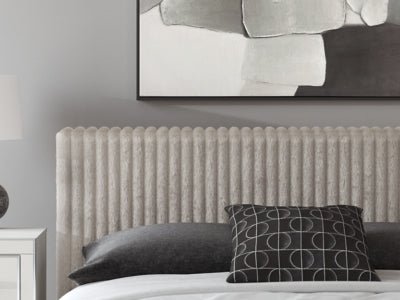Zuraleus King Upholstered Bed - White Upholstered Bed modern furniture Contempo Furniture