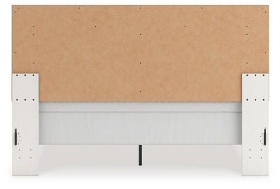 Zuraleus King Upholstered Panel Bed - White Panel Bed modern furniture Contempo Furniture