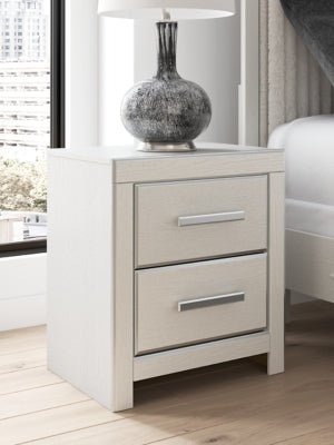 Zuraleus Nightstand - White Nightstand w/ Charging Station modern furniture Contempo Furniture