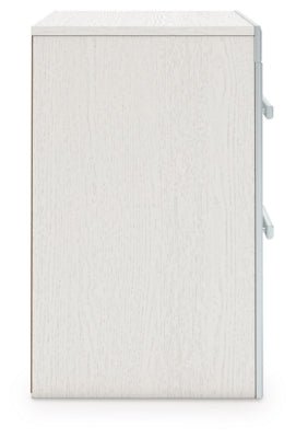 Zuraleus Nightstand - White Nightstand w/ Charging Station modern furniture Contempo Furniture