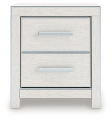 Zuraleus Nightstand - White Nightstand w/ Charging Station modern furniture Contempo Furniture