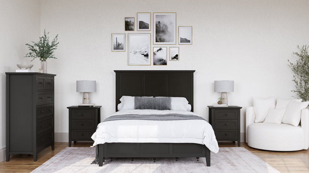 Modus Furniture Pnrb84A Grace Five Drawer Chest In Raven Black 2024